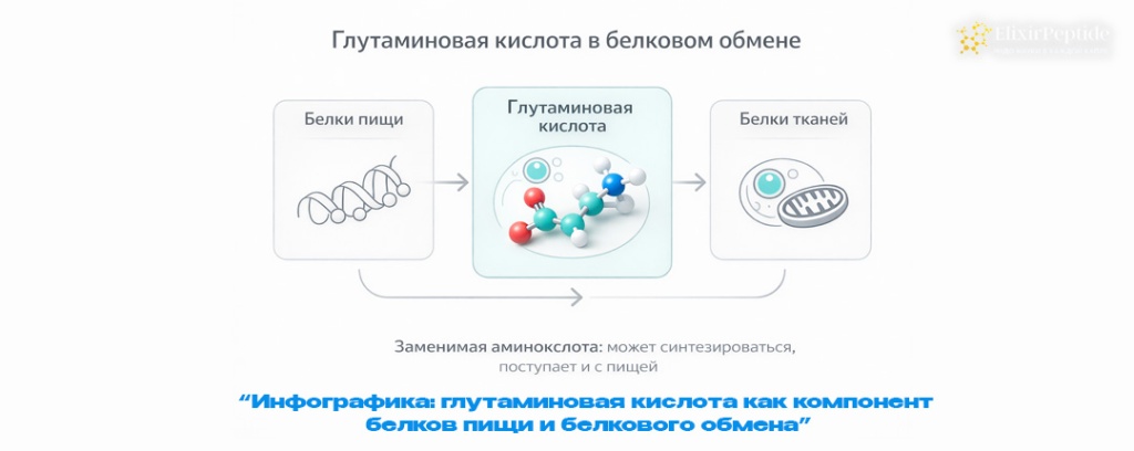 Инфографика- глутаминовая кислота как компонент белков пищи и белкового обмена.jpg
